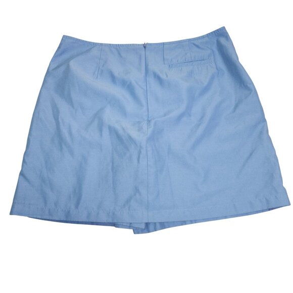 Izod Ladies Blue Polyester Skort Size 10 With Button & Zipper Closure 4065 - Picture 2 of 7